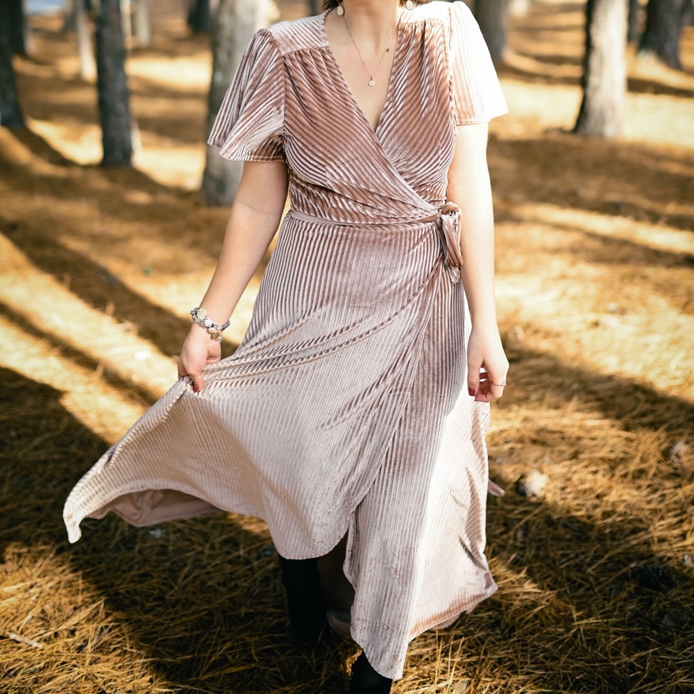 Baltic Born Velvet Ribbed Dress